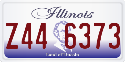 IL license plate Z446373