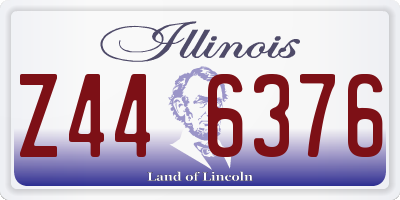 IL license plate Z446376