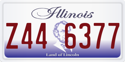 IL license plate Z446377
