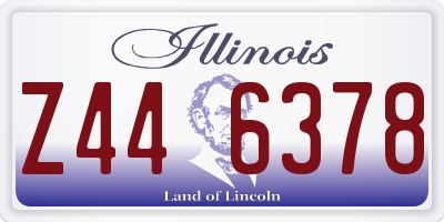 IL license plate Z446378