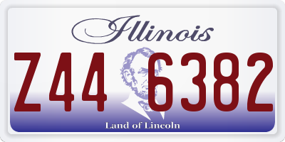 IL license plate Z446382