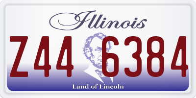 IL license plate Z446384