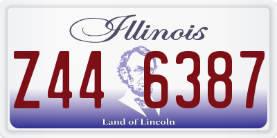 IL license plate Z446387