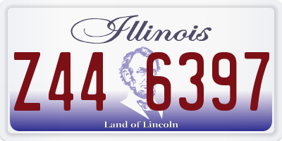 IL license plate Z446397