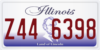 IL license plate Z446398