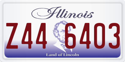 IL license plate Z446403