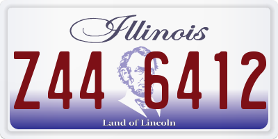 IL license plate Z446412