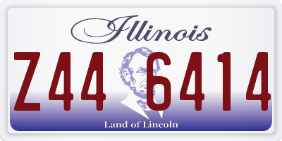 IL license plate Z446414