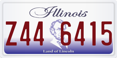 IL license plate Z446415
