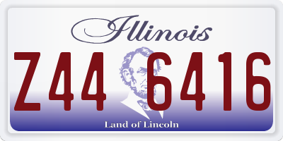 IL license plate Z446416