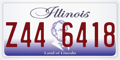 IL license plate Z446418