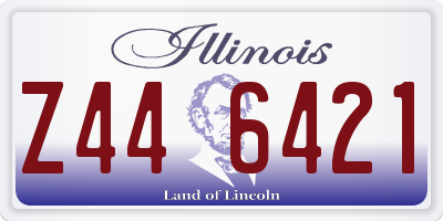IL license plate Z446421