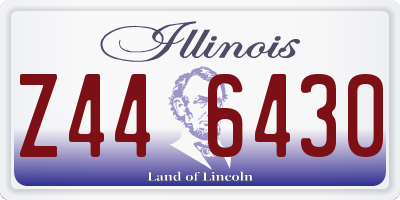 IL license plate Z446430