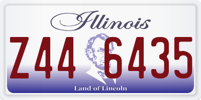 IL license plate Z446435