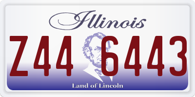 IL license plate Z446443