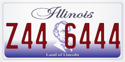 IL license plate Z446444