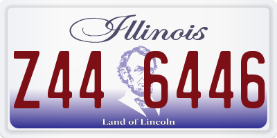 IL license plate Z446446