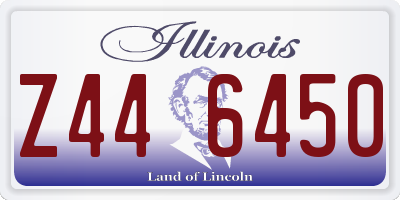 IL license plate Z446450