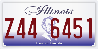 IL license plate Z446451