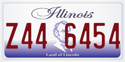 IL license plate Z446454