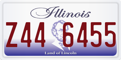 IL license plate Z446455