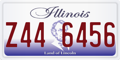 IL license plate Z446456