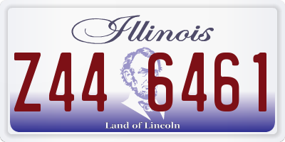 IL license plate Z446461
