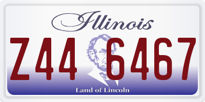IL license plate Z446467