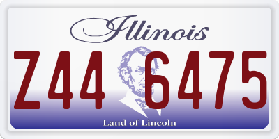 IL license plate Z446475