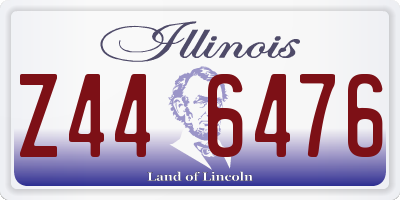 IL license plate Z446476