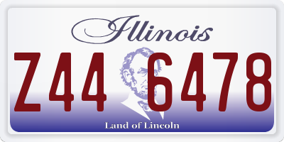 IL license plate Z446478