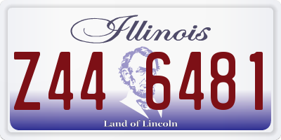 IL license plate Z446481
