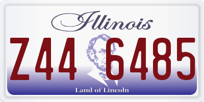 IL license plate Z446485