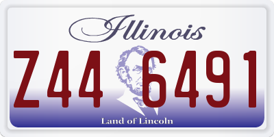 IL license plate Z446491