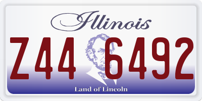 IL license plate Z446492