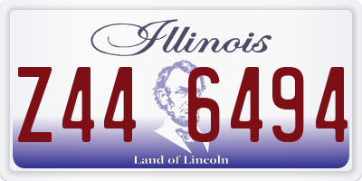 IL license plate Z446494