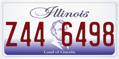 IL license plate Z446498