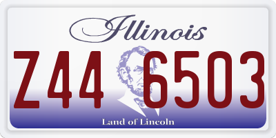 IL license plate Z446503