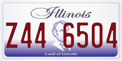 IL license plate Z446504