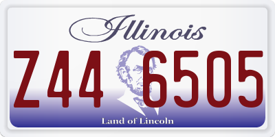 IL license plate Z446505
