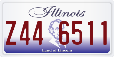 IL license plate Z446511
