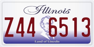 IL license plate Z446513