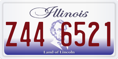 IL license plate Z446521