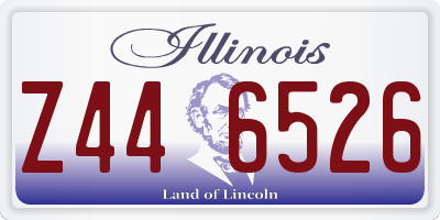 IL license plate Z446526