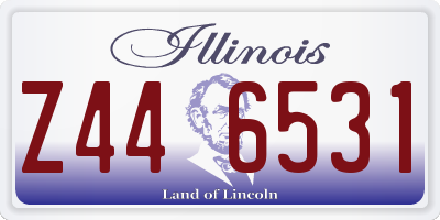 IL license plate Z446531