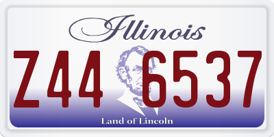 IL license plate Z446537