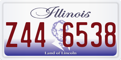 IL license plate Z446538
