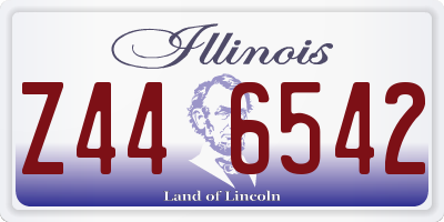IL license plate Z446542