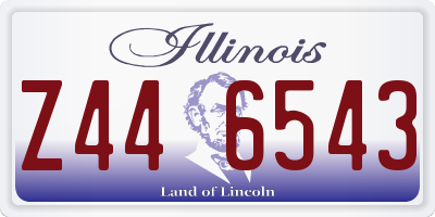 IL license plate Z446543