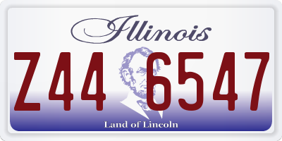 IL license plate Z446547